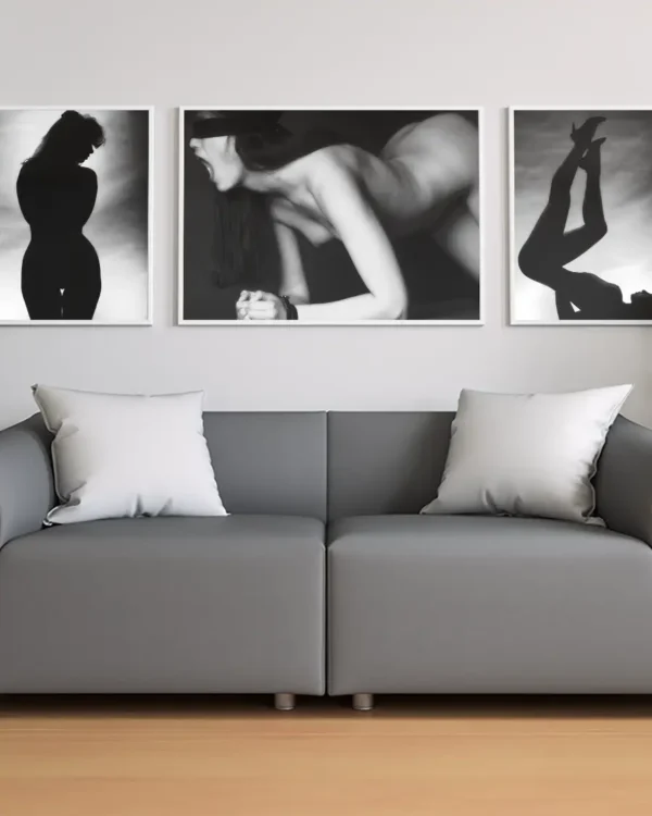 Tied Up and Blindfolded - Poster - Fine Art Nude - Bondage - Ramexempel