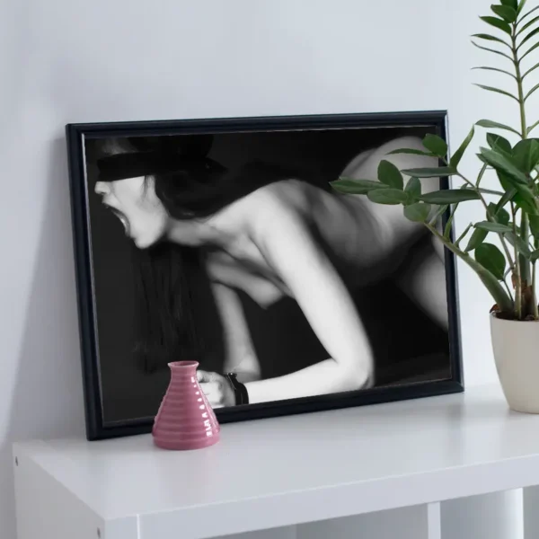Tied Up and Blindfolded - Poster - Fine Art Nude - Bondage - Ramexempel