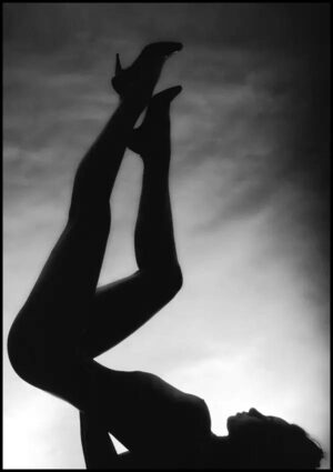 Acrobatic Silhouetto - Poster