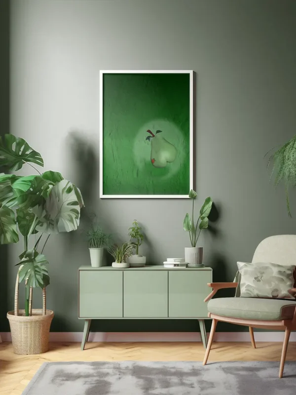 Tattooed Pear - Poster - Ur serien Forbidden Fruit - Ramexempel