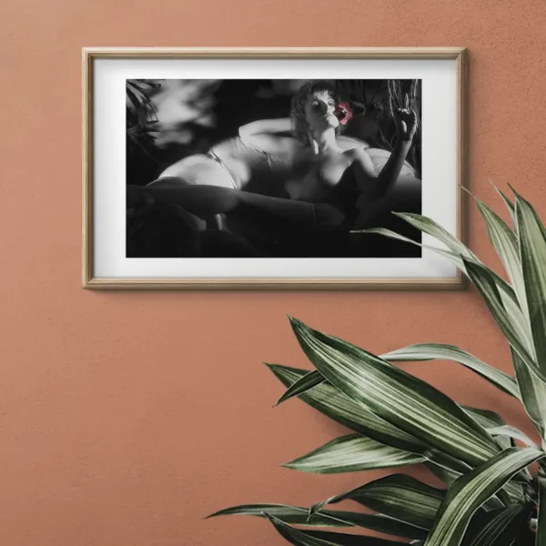 Red Rose - Poster - Fine Art Nude - Ramexempel