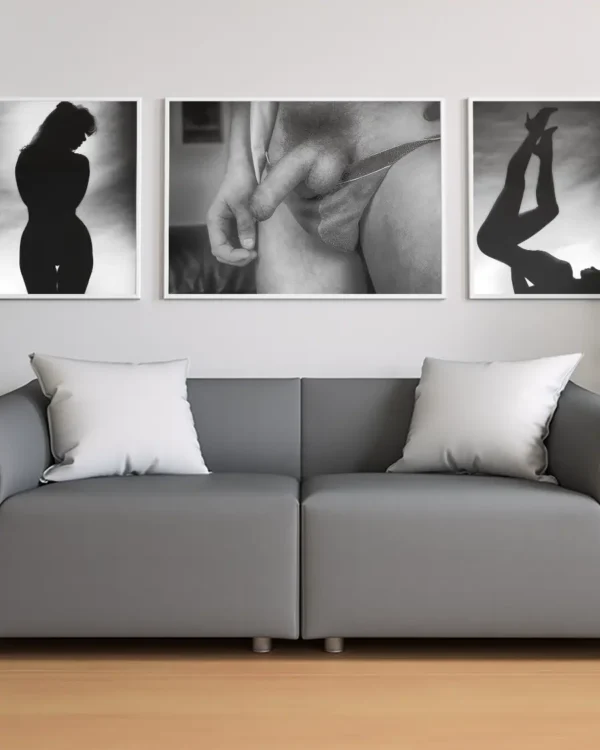 I Frihet - Poster - Fine Art Nude - Ramexempel