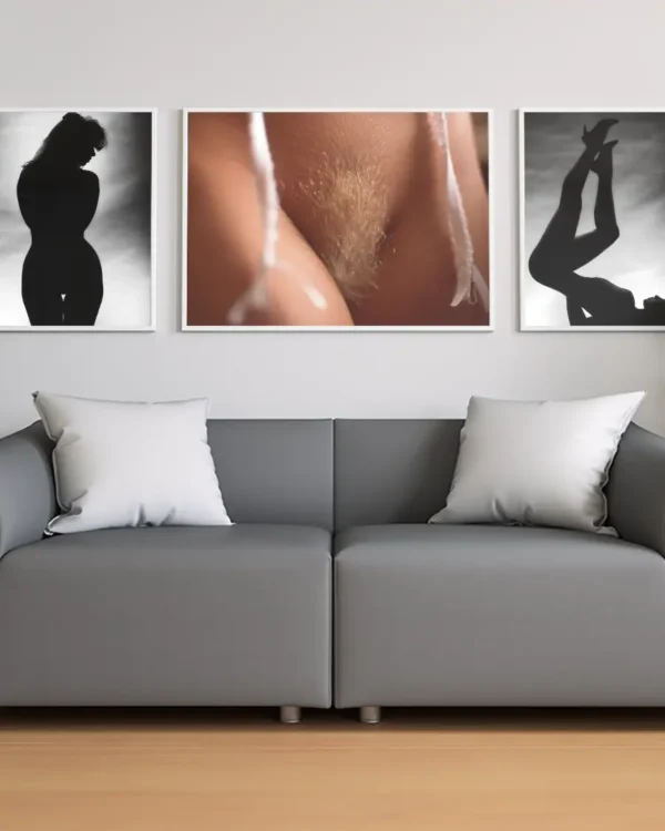 En Äkta Blondin - Poster - Fine Art Nude - Ramexempel