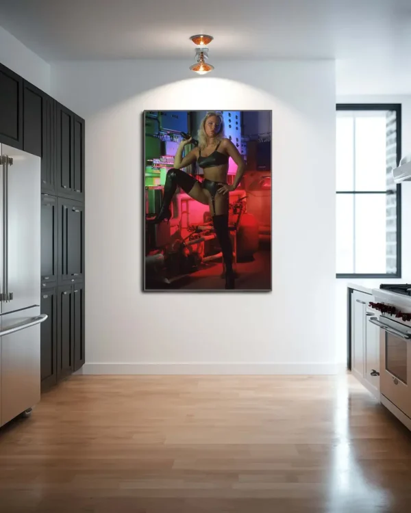 Gummilekar I Pannrummet - Poster - Fine Art Nude - Ramexempel