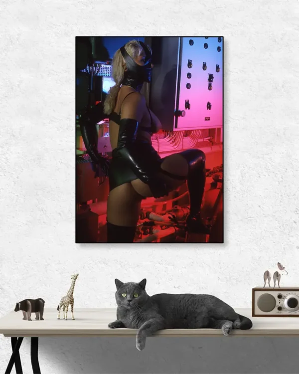 Gummilekar I Pannrummet - Poster - Fine Art Nude - Ramexempel