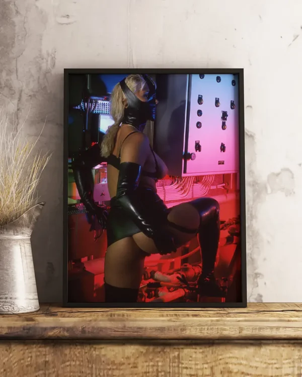 Gummilekar I Pannrummet - Poster - Fine Art Nude - Ramexempel