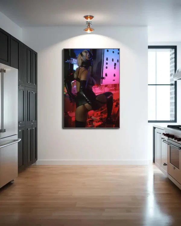 Gummilekar I Pannrummet - Poster - Fine Art Nude - Ramexempel