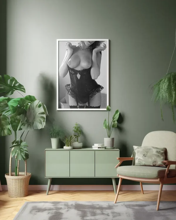 Korsett - Poster - Fine Art Nude - Ramexempel