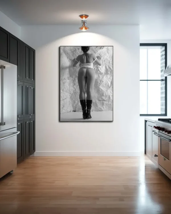 Up Against The Wall - Poster - Fine Art Nude - Ramexempel