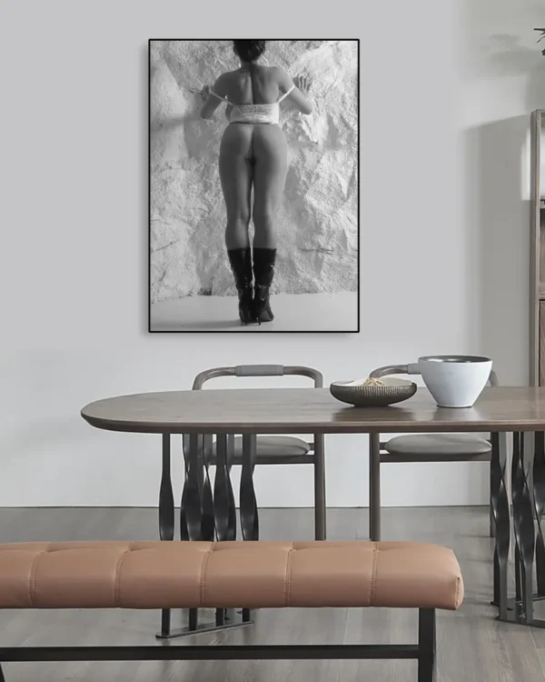 Up Against The Wall - Poster - Fine Art Nude - Ramexempel