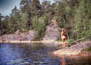 Nakenbad vid sjön – Poster - Poster - Fine Art Nude