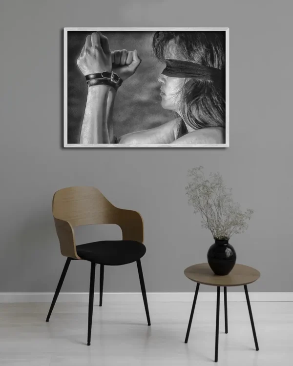 Bondage - Poster - Fine Art Nude - Ramexempel